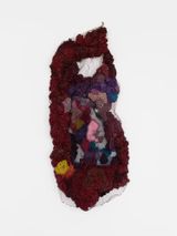 Red tapped by Julio Rizhi contemporary artwork sculpture
