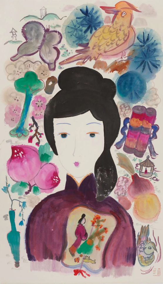 Snowflake by Wang Mengsha contemporary artwork Painting
