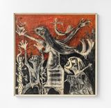 Grido grande Big Cry by Bertina Lopes contemporary artwork painting works on paper