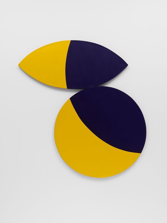 No. 12 Constellation Yellow Blue by Leon Polk Smith contemporary artwork Painting