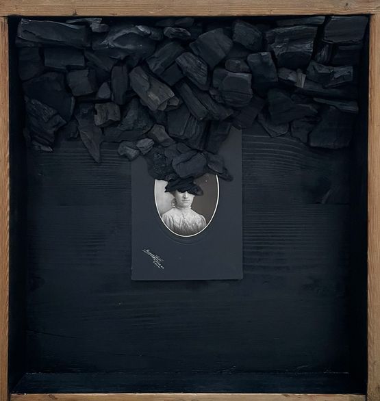 From the series Black Portrait by Lucia Tallova contemporary artwork Sculpture