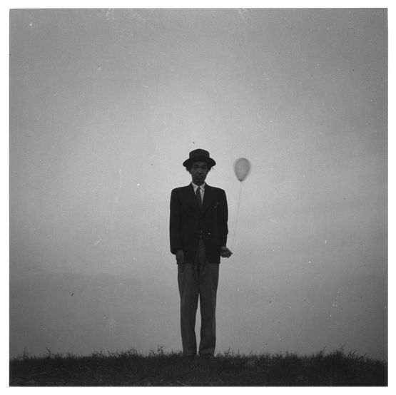 Self-portrait with a Balloon by Shoji Ueda contemporary artwork Photography