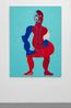 Seated by Tschabalala Self contemporary artwork Mixed Media