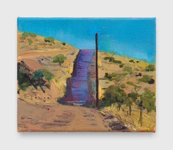 Border Wall Coronado Park by Izzy Barber contemporary artwork Painting