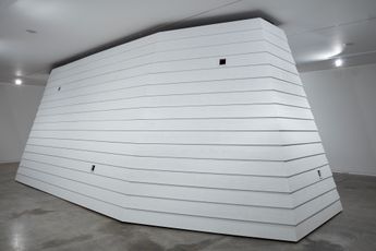 Contemporary art exhibition Brett Graham Monument at Two Rooms Auckland New Zealand