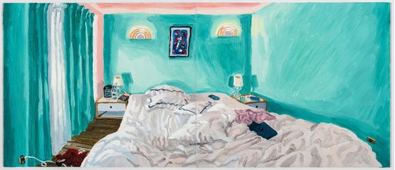 Morning Hotel Grand Amour by Claudia Keep contemporary artwork Painting