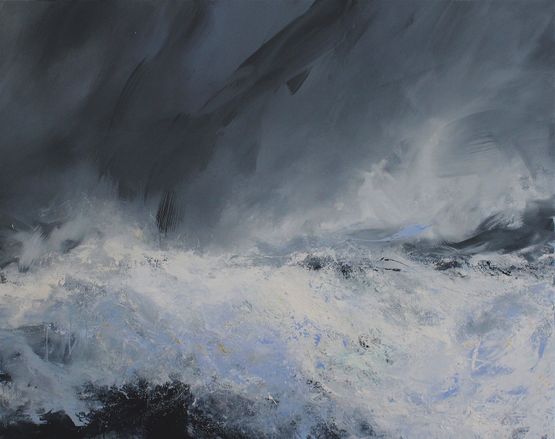 The Law of Storms III by Janette Kerr contemporary artwork Painting