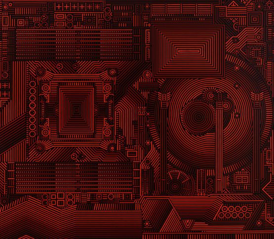 Matrix_2016 ASRock_X99_Taichi_F by Lu Xinjian contemporary artwork Painting