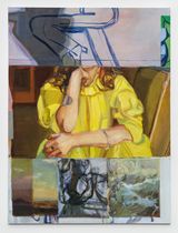 Booth by Janet Werner contemporary artwork painting works on paper