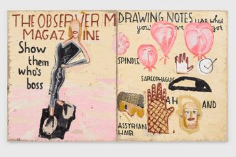 Contemporary art exhibition Rose Wylie CLOSE not too close at David Zwirner Los Angeles United States