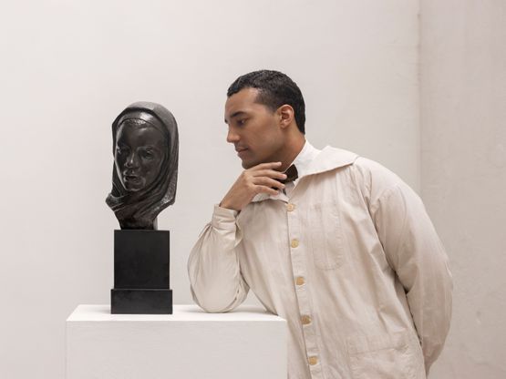 Black Madonna  New Negro Aesthetic Once Again... Statues Never Die by Isaac Julien contemporary artwork Print
