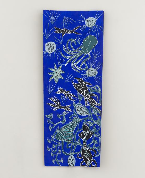 Batpa - the Reef by Dhambit Mununggurr contemporary artwork Painting