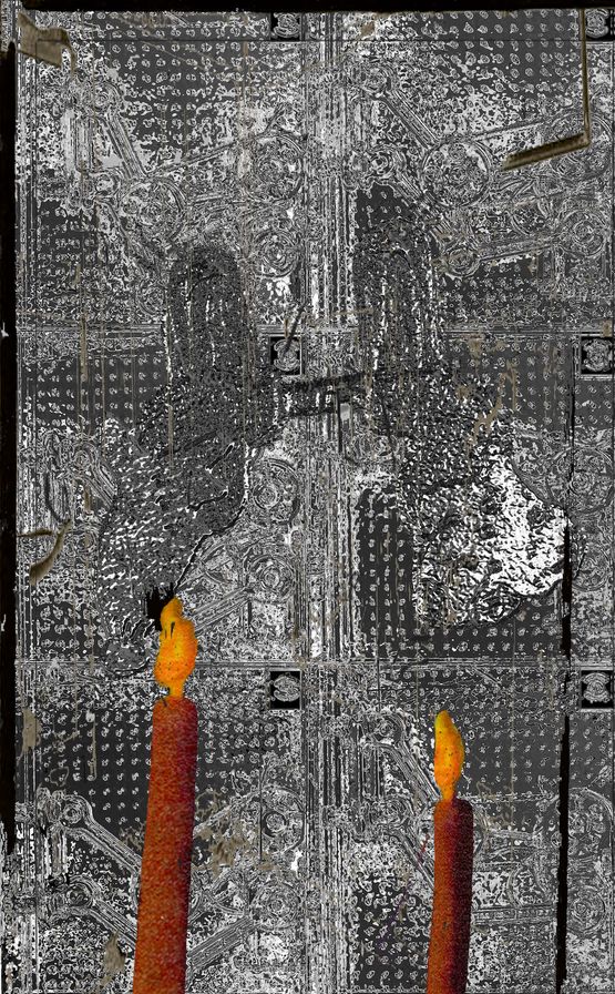 Candles from the series Farewelling Junkyard by Tamara K. E. contemporary artwork Mixed Media