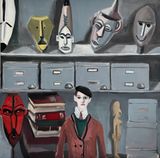 The French Pacific Island Collector by Maureen Dougherty contemporary artwork painting