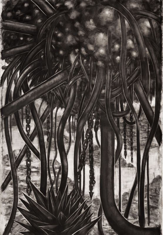 Of Earth Greed and Ghosts 2025 by Maryanto contemporary artwork Drawing