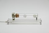 REVOLUTION  GRAVITY TWO CLEAR GLASS BALLS by Yukio Fujimoto contemporary artwork sculpture
