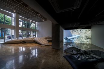 Contemporary art exhibition Fiona Banner Pranayama Typhoon at Barakat Contemporary Seoul South Korea