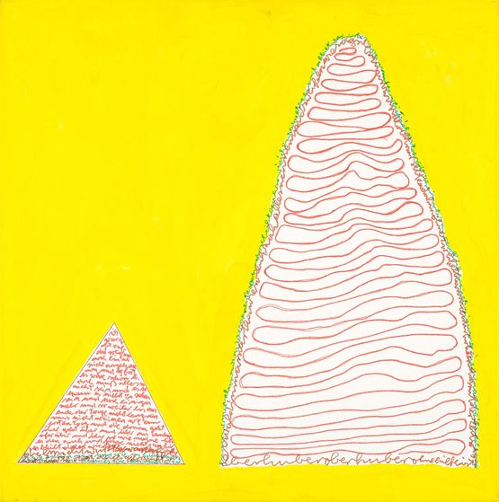 Weicher Turm by Oswald Oberhuber contemporary artwork Mixed Media