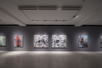 Contemporary art exhibition Huang Yuanqing Motives of Lines at Pearl Lam Projects Hong Kong