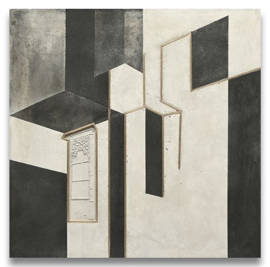 Intersected Space 7 by Rathin Barman contemporary artwork Works on Paper