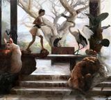 the encounter by Guillermo Lorca contemporary artwork painting