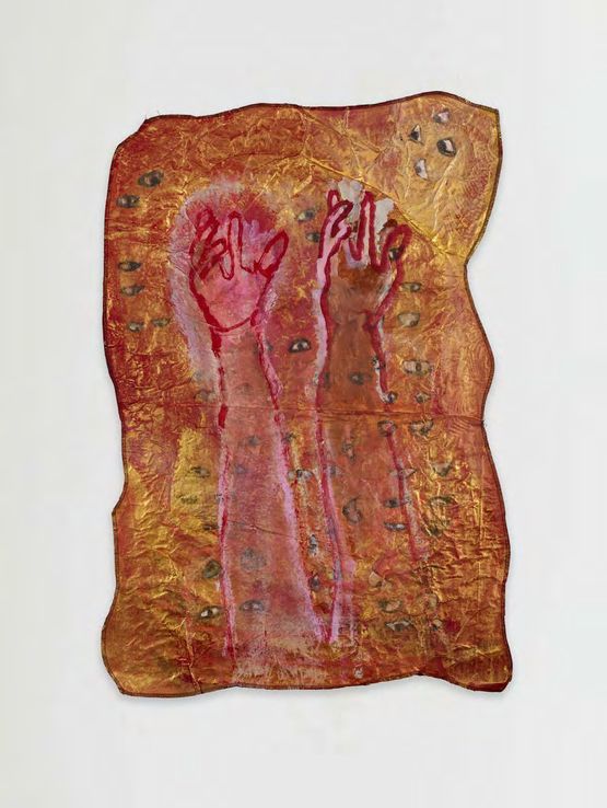 The Witness da serie from the series Quel est le sens de la vie sur terre et la fabrique de la conscience by Pelagie Gbaguidi contemporary artwork Works on Paper