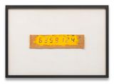 Counter Painting on Chinese Fabric by Tatsuo Miyajima contemporary artwork painting works on paper sculpture