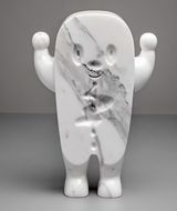 GUZO White Marble by Haroshi contemporary artwork sculpture