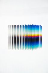 Cubo Ondulatorio PantonePieza en colaboracion con Elias Crespin by Felipe Pantone contemporary artwork installation sculpture