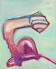 Selbst abstrakt I Bienenkorb Selbst Self Abstract I Beehive Self by Maria Lassnig contemporary artwork Painting