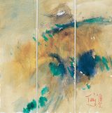 Untitled No.4 Triptych by TAng Haywen contemporary artwork works on paper