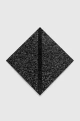 Untitled Black Reflective Diamond with Inner Band by Mary Corse contemporary artwork painting