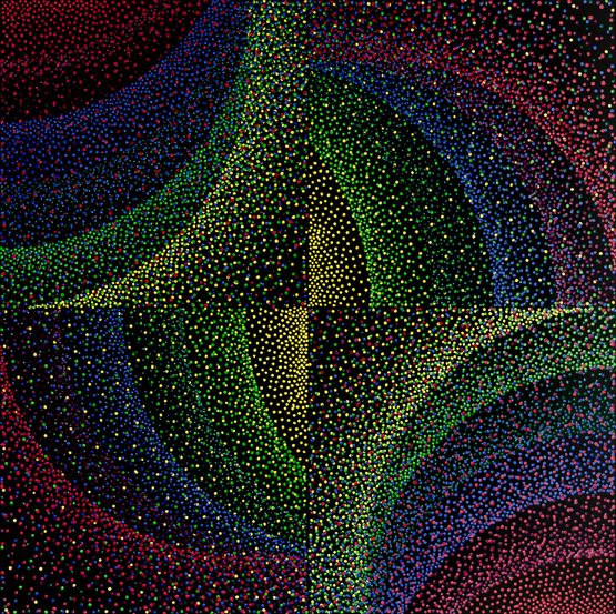 Alchimie 408 by Julio Le Parc contemporary artwork Painting