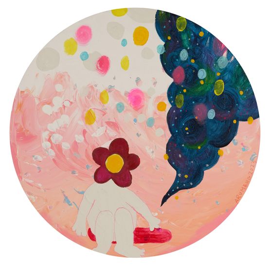 Crystal Feast by Aru Meng contemporary artwork Painting