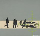 Precision Bombing by Banksy contemporary artwork painting