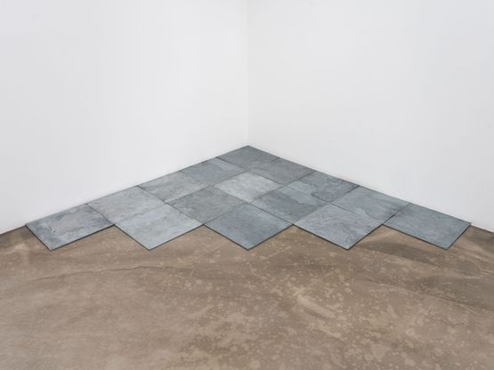 15 Ace Zinc Corner by Carl Andre contemporary artwork Sculpture