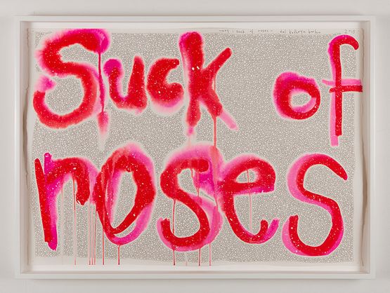 May i suck of roses by Del Kathryn Barton contemporary artwork Mixed Media
