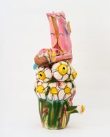 Woman Reclining in Landscape by Ruby Neri contemporary artwork sculpture
