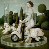 The Garden Fortress  Panel 2 by Von Wolfe contemporary artwork painting