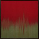 Red Green Ikat by Ptolemy Mann contemporary artwork textile