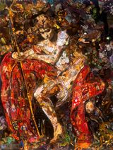 Repro Saints Saint John the Baptist in the Wilderness by Vik Muniz contemporary artwork print
