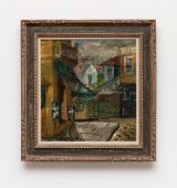 Rua do Cambuci Cambuci Street by Alfredo Volpi contemporary artwork painting
