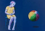 Untitled by Elias Izoli contemporary artwork mixed media painting