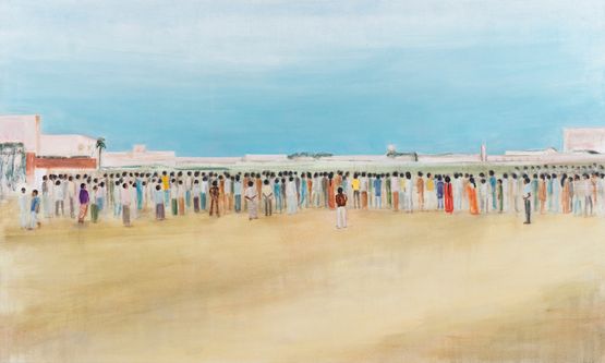 Crowd by Matthew Krishanu contemporary artwork Painting