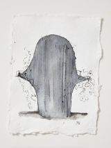 Headcase working drawing 42 by Julia Morison contemporary artwork works on paper