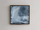 Sea state force 7 - Rain storm over the sea Burrastow by Janette Kerr contemporary artwork painting