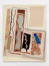 route etroite by Laurence Leenaert contemporary artwork painting mixed media textile