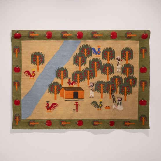 1001 Apples Ode to Wali by Christopher Joshua Benton contemporary artwork Textile