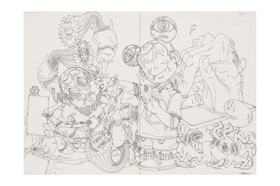 Ink from Days That Slip Away Untouched No. 15 by Uji Hahan Handoko Eko Saputro contemporary artwork Works on Paper