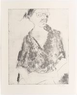 Self-Portrait in August My dearest dust by Chantal Joffe contemporary artwork print